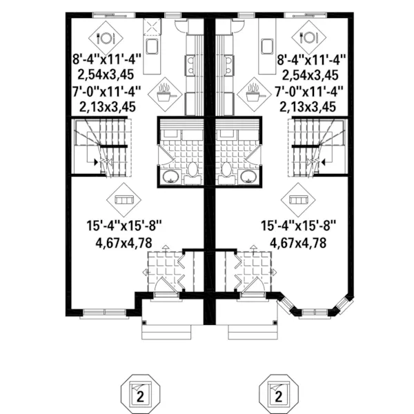 European House Plan First Floor - 126D-1299 | House Plans and More