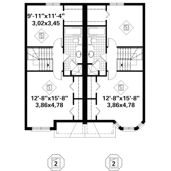 European House Plan Second Floor - 126D-1299 | House Plans and More