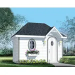 Building Plans Front of Home - Susie Garden Shed 127D-4508 | House Plans and More