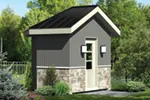 Building Plans Front of Home - Teri Modern Shed 127D-4511 | House Plans and More