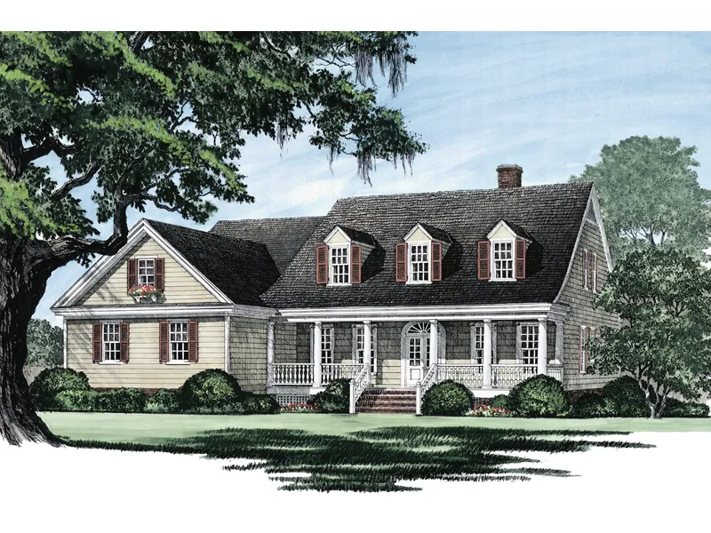 Traditional House Plan Front Image - Ericson Southern Plantation Home 128D-0002 - Search House Plans and More