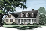 Traditional House Plan Front Image - Ericson Southern Plantation Home 128D-0002 - Search House Plans and More