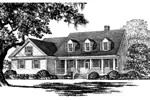 Farmhouse Plan Front Image of House - Ericson Southern Plantation Home 128D-0002 - Search House Plans and More