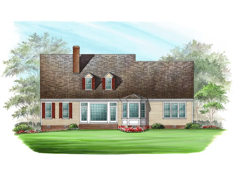 Traditional House Plan Color Image of House - Ericson Southern Plantation Home 128D-0002 - Search House Plans and More
