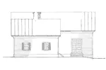 Cape Cod & New England House Plan Rear Elevation - Quail Ridge Cottage Home 128D-0003 - Shop House Plans and More