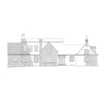 Vacation House Plan Rear Elevation - Garrison Colonial Home 128D-0004 - Search House Plans and More