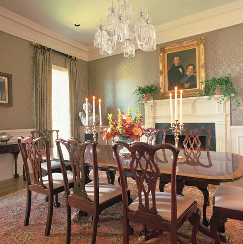 Traditional House Plan Dining Room Photo 01 - Elwood Luxury Plantation Home 128D-0005 - Search House Plans and More