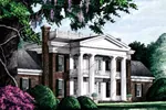 Colonial House Plan Front Image - Elwood Luxury Plantation Home 128D-0005 - Search House Plans and More