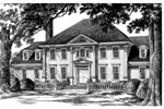 Luxury House Plan Front Image of House - Stockard Colonial Home 128D-0007 - Shop House Plans and More