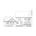 Southern Plantation House Plan Rear Elevation - Loughborough Manor Southern Home 128D-0008 - Shop House Plans and More