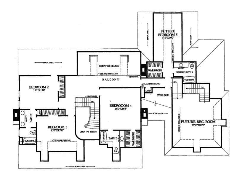 Country House Plan Second Floor - Justina Cottage Home 128D-0009 - Search House Plans and More