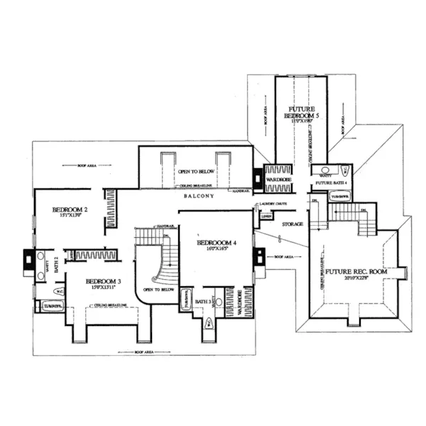 Country House Plan Second Floor - Justina Cottage Home 128D-0009 - Search House Plans and More