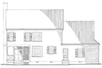 Traditional House Plan Rear Elevation - Highland Hollow Florida Home 128D-0010 - Search House Plans and More