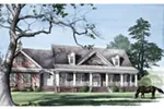 Early American House Plan Front Image - Airlie Cape Cod Style Home 128D-0013 - Search House Plans and More