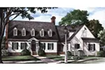 Country House Plan Front Image - Appomattox Colonial Farmhouse 128D-0014 - Search House Plans and More
