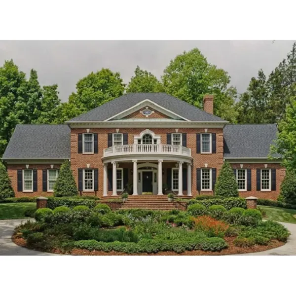 Colonial House Plan Front of Home - Ashley Glen Georgian Home 128D-0015 - Search House Plans and More