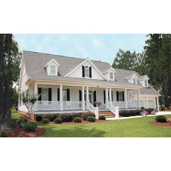 Traditional House Plan Front of Home - Backbay Cottage Country Home 128D-0017 - Search House Plans and More