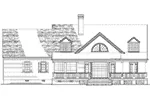 Rustic House Plan Rear Elevation - Backbay Cottage Country Home 128D-0017 - Search House Plans and More