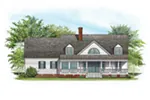 Rustic House Plan Rear Photo 02 - Backbay Cottage Country Home 128D-0017 - Search House Plans and More