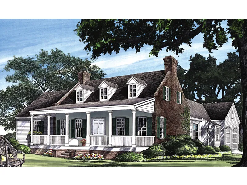 Country House Plan Front Image - Battery Creek Country Home 128D-0019 - Search House Plans and More