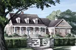 Lowcountry House Plan Front of Home - Bay St. Louis Lowcountry Home 128D-0021 - Search House Plans and More