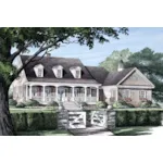 Lowcountry House Plan Front of House 128D-0021