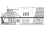 Lowcountry House Plan Rear Elevation - Bay St. Louis Lowcountry Home 128D-0021 - Search House Plans and More