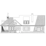 Country House Plan Rear Elevation - Bay St. Louis Lowcountry Home 128D-0021 - Search House Plans and More