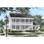 Plantation House Plan Front of House 128D-0022