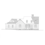 Early American House Plan Rear Elevation - Blaikley Cape Cod Farmhouse 128D-0023 - Search House Plans and More