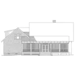 Arts & Crafts House Plan Rear Elevation - Bella Vista Falls Shingle Home 128D-0026 - Search House Plans and More