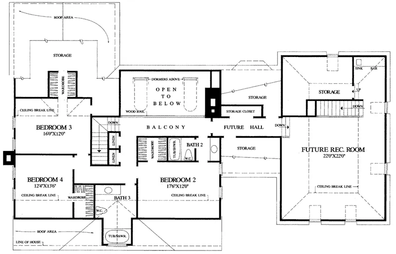 Traditional House Plan Second Floor - Belle Grove Southern Home 128D-0027 - Search House Plans and More