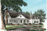 Traditional House Plan Front Image - Belle Grove Southern Home 128D-0027 - Search House Plans and More