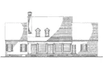 Southern House Plan Rear Elevation - Biloxi Shoal Southern Home 128D-0029 - Search House Plans and More