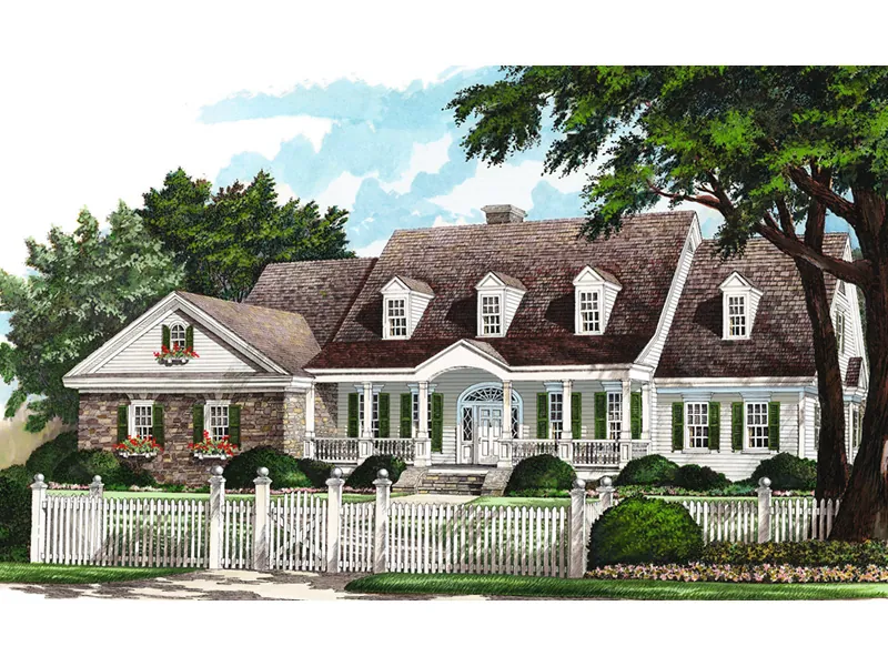 Country House Plan Front Image - Bowlingreen Colonial Home 128D-0031 - Search House Plans and More
