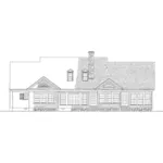 Colonial House Plan Rear Elevation - Bowlingreen Colonial Home 128D-0031 - Search House Plans and More