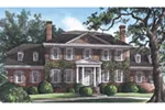 Greek Revival House Plan Front of House 128D-0034
