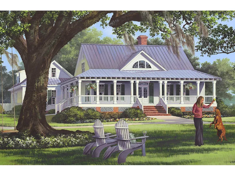 Southern House Plan Front Image - Calabash Southern Home 128D-0035 - Search House Plans and More