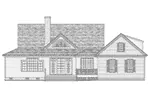 Cabin & Cottage House Plan Rear Elevation - Calabash Southern Home 128D-0035 - Search House Plans and More