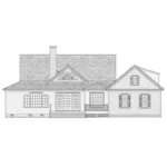 Southern House Plan Rear Elevation - Calabash Southern Home 128D-0035 - Search House Plans and More