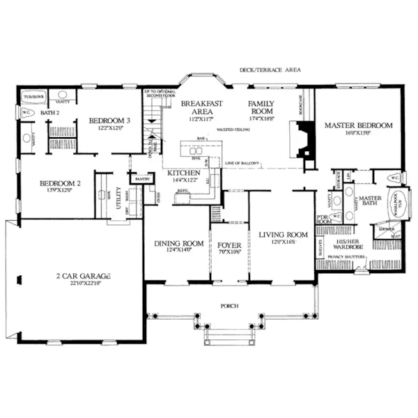 Country House Plan First Floor - Camden Grove Colonial Home 128D-0036 - Search House Plans and More