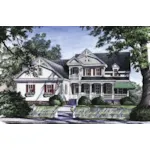 Country House Plan Front of Home - Cape May Tide Victorian Home 128D-0041 - Search House Plans and More