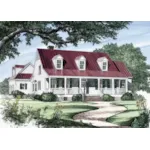 Cape Cod & New England House Plan Front of Home - Carolina Coastal Cottage Home 128D-0046 - Search House Plans and More