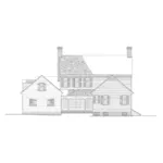 Colonial House Plan Rear Elevation - Charlton House Colonial Home 128D-0049 - Search House Plans and More