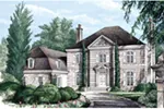 Luxury House Plan Front of Home - Chateau Bachen Georgian Home 128D-0050 - Search House Plans and More