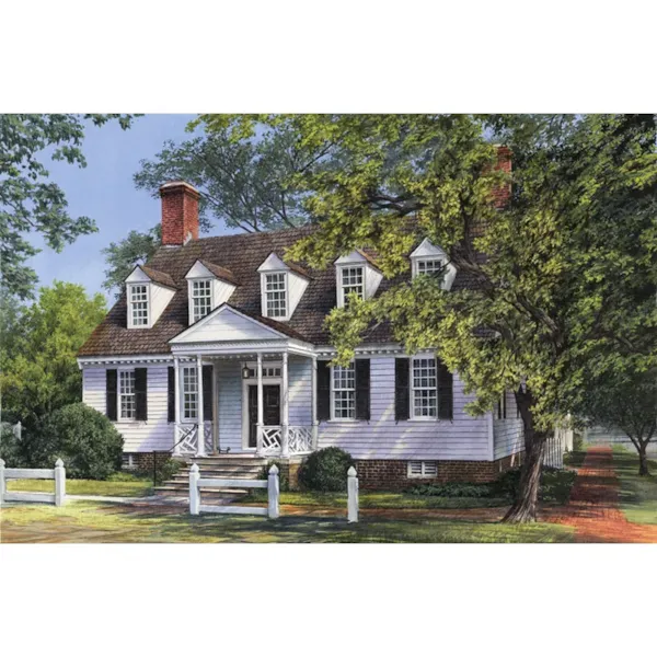 Country House Plan Front Image - Barraud Colonial Home 128D-0061 - Search House Plans and More