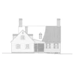 Country House Plan Rear Elevation - Barraud Colonial Home 128D-0061 - Search House Plans and More