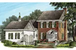 Colonial House Plan Front Image - Drum Bay Colonial Home 128D-0062 - Search House Plans and More