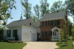 Traditional House Plan Front of Home - Drum Bay Colonial Home 128D-0062 - Search House Plans and More