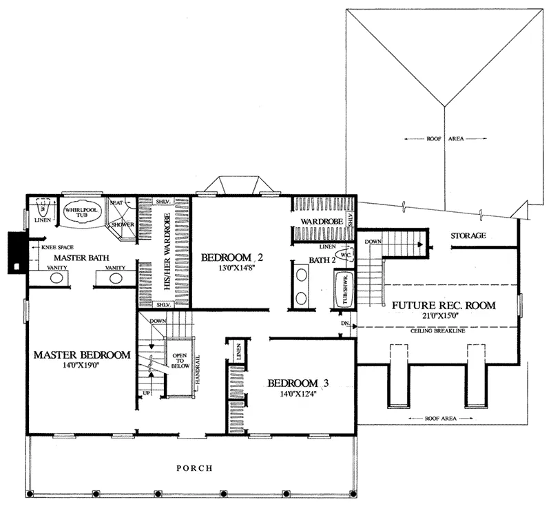 Luxury House Plan Second Floor - Evangeline Plantation Home 128D-0067 - Search House Plans and More